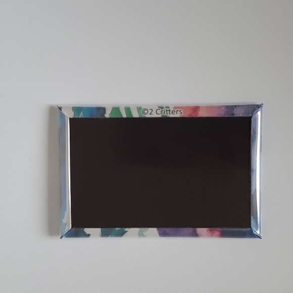 Watercolor wave fridge magnet - Picture 2 of 2